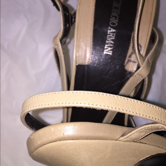 Giorgio Armani Leather Slingback’s - Picture 7 of 9